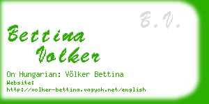 bettina volker business card
