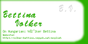 bettina volker business card